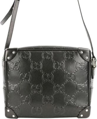 Gucci Pre-owned Shoulder Bag - unisex - Vintage Schoudertas - Zwart - ONE Size - Leer - Vintage