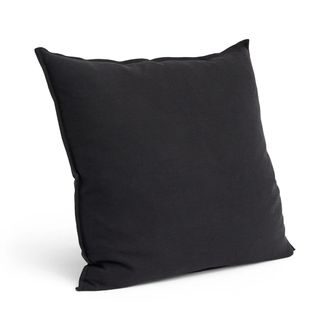 HAY Linen Kissen, 60 x 60 cm, blau / schwarz