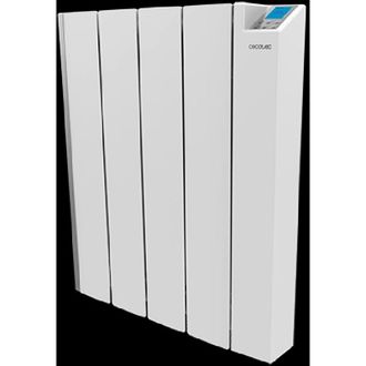 Cecotec 1000 W riscaldatorecon 1000 W dialluminio fuso e tecnologia ceramica, 4 elementi, 12 m&sup2;, controllo Wi-Fi, display LCD, programmatore settimanale