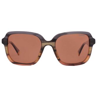 Polaroid Brown Square Ladies Sunglasses PLD 4095/S/X 0M9L/HE 53