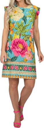 Scapa Floral Print Eyelet Dress In Multi