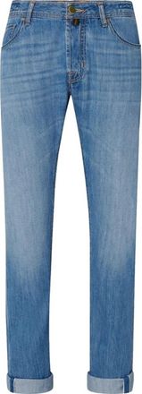 Jacob Cohen Beperkte Editie Bard Denim Jeans - Heren - Slim Fit Jeans - Blauw - W32 - Denim - Jeans