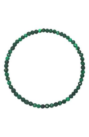 Zoe Lev Jewelry Malachite Stretch Beaded Bracelet at Nordstrom