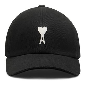 Ami Ami de Coeur Felt Cap - unisex - Petten - Zwart - ONE Size - Katoen - Accessoires