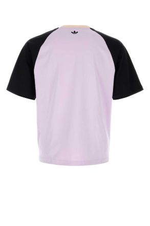 adidas Mens Lilac Cotton Adidas X Wales Bonner T-Shirt Purpletntblack Exterior