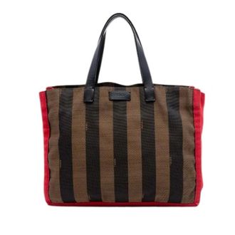 Fendi Pre-owned Tote Bags, female, Multicolor, Size: ONE SIZE Pre-owned Canvas Tote Bag