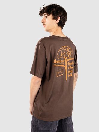 Element Supplier T-Shirt braun