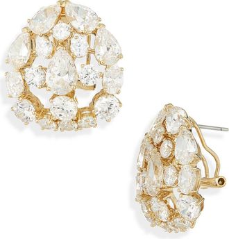 Nadri Halle Button Stud Earrings in Gold at Nordstrom Rack