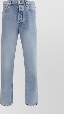 Brunello Cucinelli straight leg cotton jeans with turn-up hem