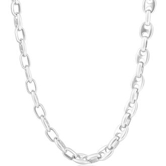 Pompeii3 Mens Marine 14k Gold (86gram) or Platinum (132gram) 9mm Link Chain Necklace 24