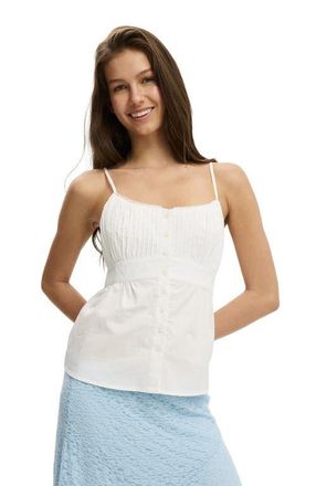 Cotton On Womens Sara Babydoll Cami in White at Nordstrom, Size 6