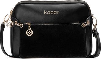 Kazar Dames zwarte tas - Dames - Schoudertassen - Zwart - ONE Size - Leer - Tassen