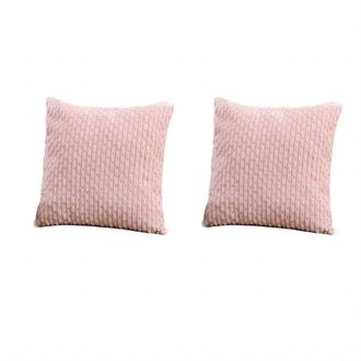 OEM Juego De Dos Piezas - Fundas De Almohada De Pana - Aptas Para Sof&aacute;s Y Dormitorios - 40x40 Cm - Verde Claro