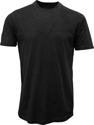 Lords of Harlech Cassius Merino Wool Jersey Crew Neck T-Shirt in Black at Nordstrom, Size Medium