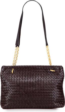 Bottega Veneta Borsa tote in nappa con motivo Intrecciato 2000-2007 - Marrone
