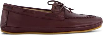 Le Monde Beryl Leren mocassin - Rood