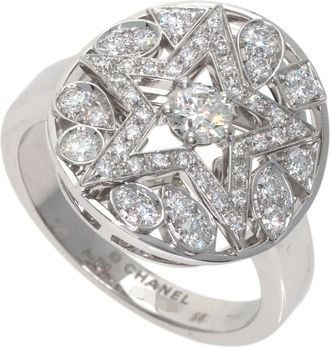Chanel White Gold (18K) Band Ring (Pre-Owned)