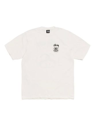 St&uuml;ssy cotton graphic T-shirt - men - Cotton - M - White