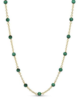 Jewelmak 14K Malachite Necklace