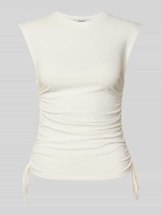 Topshop Tr&auml;gertop mit seitlichen Raffungen Modell GURI in Offwhite, Gr&ouml;&szlig;e XS