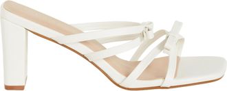 City Chic Womens Mule-Wide Fit Ava Slipper, Off-White, 5.5 UK Wide