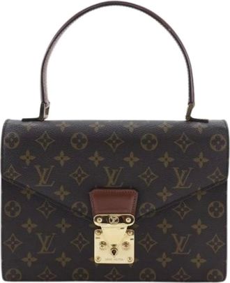 Louis Vuitton Pre-owned Handbags, female, Brown, Size: ONE SIZE Pre-owned Canvas Handbag
