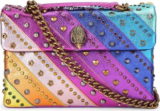 Kurt Geiger Kensington Studded Shoulder Bag in Purple Multi at Nordstrom Rack