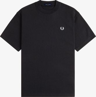 Fred Perry Mens Fred Perry M8710 Relaxed T-Shirt - Black - Size: 38