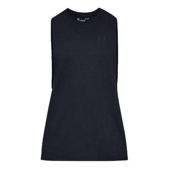 Under Armour Sportstyle Left Chest Cut-Off Tank Top Black 1329286-001