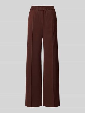 Max Mara Regular Fit Hose mit Schurwolle-Anteil Modell PETRA in Bordeaux, Gr&ouml;&szlig;e 34