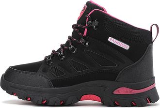 Generic Womens High Top Outdoor Sneakers for Hiking Rock Climbing and Athletic Training with Enhanced Durability Superior Traction Womens Trainers Size 6 Blac