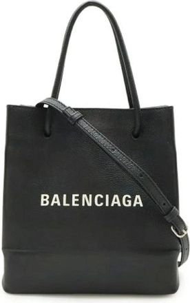 Balenciaga Vintage, unisex, Zwart, ONE Size, Leer, Pre-owned Leather Tote Bag