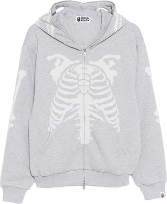 A Bathing Ape graphic-print hoodie - Grijs