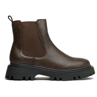 V.Gan Womens Vegan Russ Chelsea Boots - Brown - Size UK 8