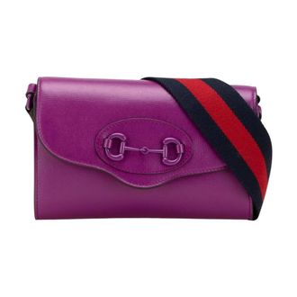 Gucci Pre-owned Elegante Schoudertas - Dames - Pre-owned - Paars - Maat: ONE Size