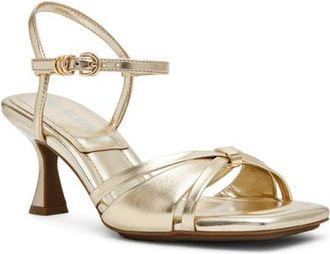Anne Klein Jelena Ankle Strap Sandal in Light Gold at Nordstrom, Size 5.5
