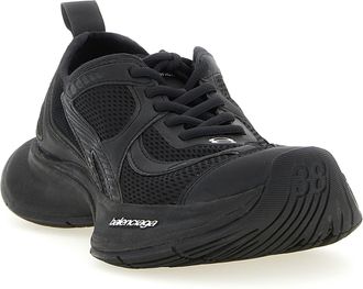 Balenciaga Womens Black Polyester Athletic Sneakers