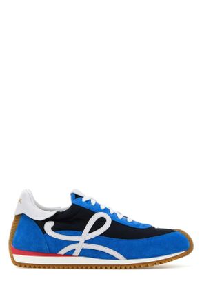 Loewe Multicolor Suede And Nylon Flow Runner Sneakers