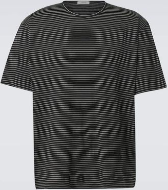 Christophe Lemaire Striped cotton jersey T-shirt