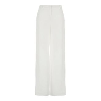 Pla&icirc;n Plain, Dames, Broeken, Wit, Maat: XS Linnen