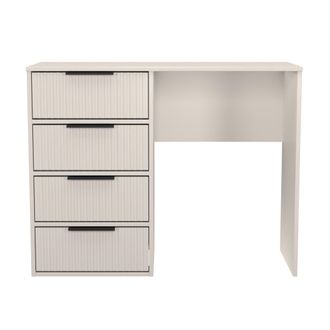 Lewis's Fluted 4 Drawer Vanity in Kashmir Matt - Ready Assembled - Lewiss Home | TJ Hughes