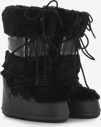 Moon Boot MB Icon faux fur black