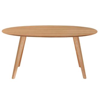 Miliboo Mesa De Comedor Dise&ntilde;o Escandinavo Oval Roble L160 Marik