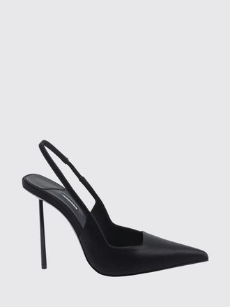 Le Silla Amelia Satin Slingbacks with a High Stiletto Heel and Almond Toe