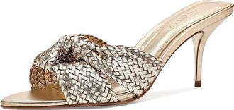 Schutz Marbella Womens Sandals Platinum : 10.5 M, Leather
