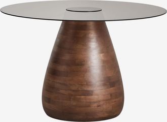 Sklum Mesa De Comedor Redonda &Oslash;130 Cm En Vidrio Templado Mariana Sklum