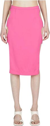 Marco Rambaldi Cut Out Rok - Dames - Kokerrokken - Roze - M - Satijn - Rokken