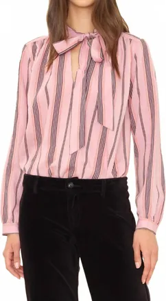 Xirena Sabina Tie-Front Top In Blush