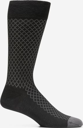 Cole Haan Mens Warm Shield Dress Crew Socks - Black