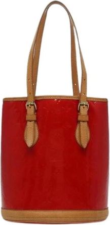 Louis Vuitton Pre-owned Bucket Bags, female, Red, Size: ONE SIZE Pre-owned Bucket Bag